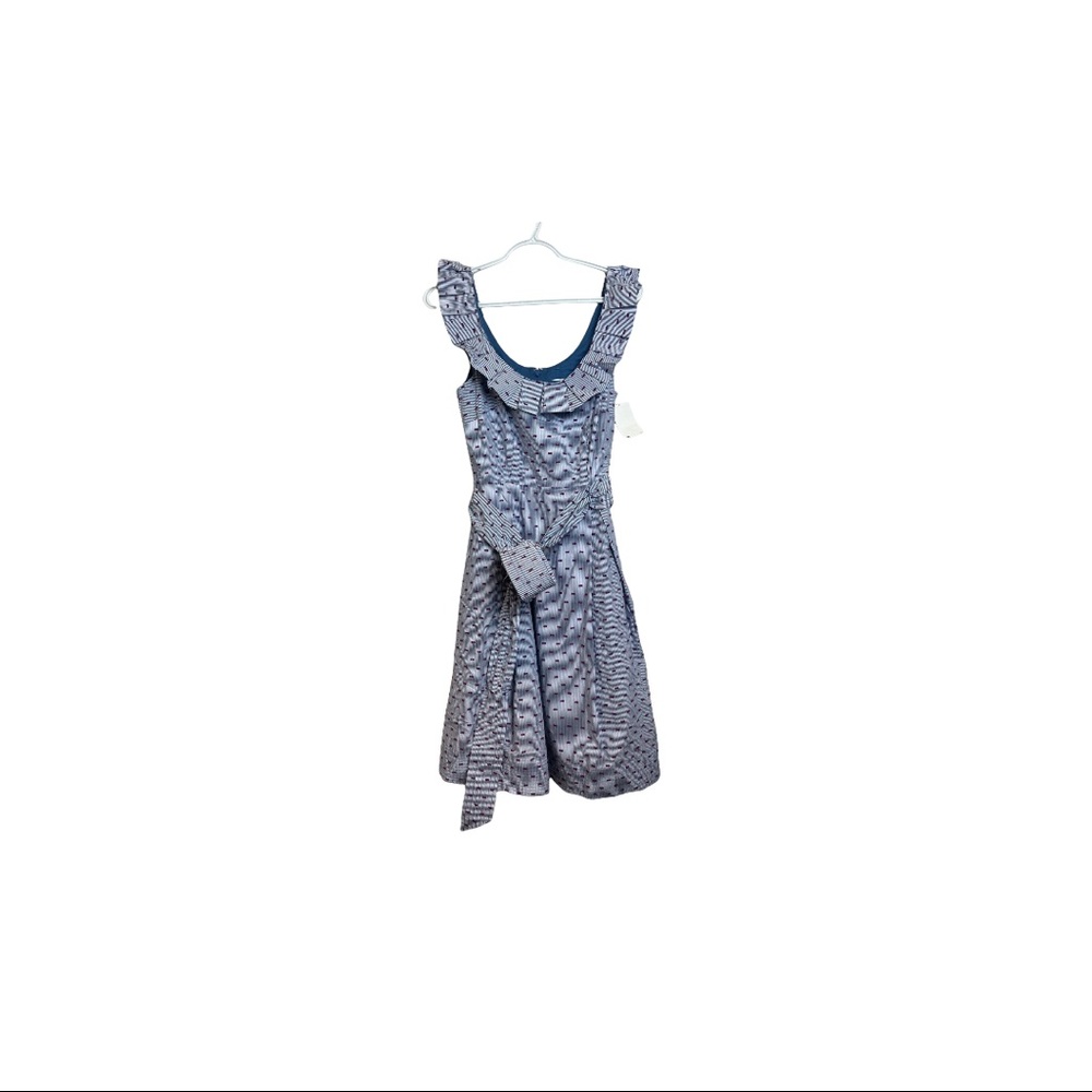 1901 blue off the shoulder dress